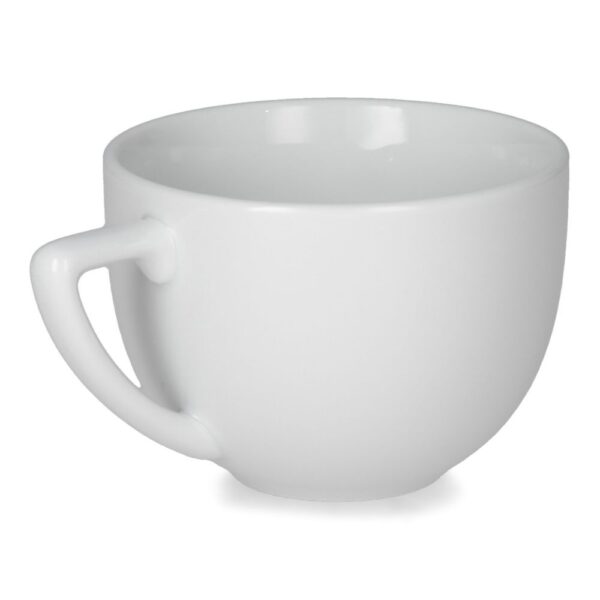 Taza para café de porcelana Elegance Santa Anita color Blanco de 210ml - Image 2