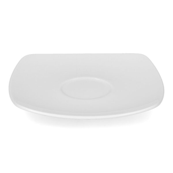 Plato de porcelana para taza de café Elegance Santa Anita de 15cm blanco