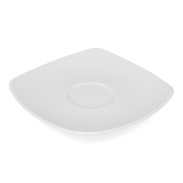 Plato de porcelana para taza de café Elegance Santa Anita de 15cm blanco - Image 2