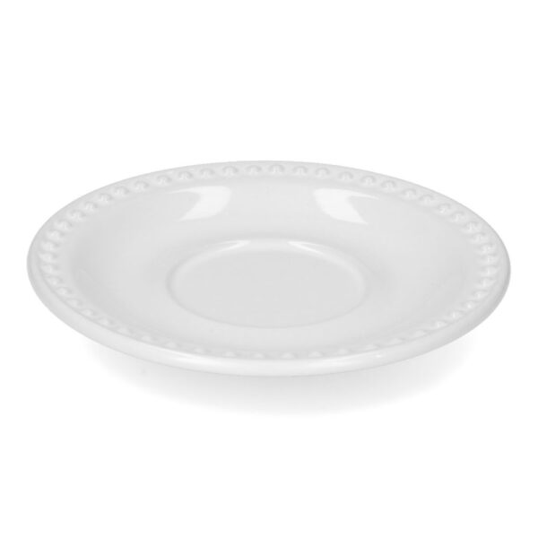 Plato de cerámica para taza Mauve Santa Anita de 16cm blanco