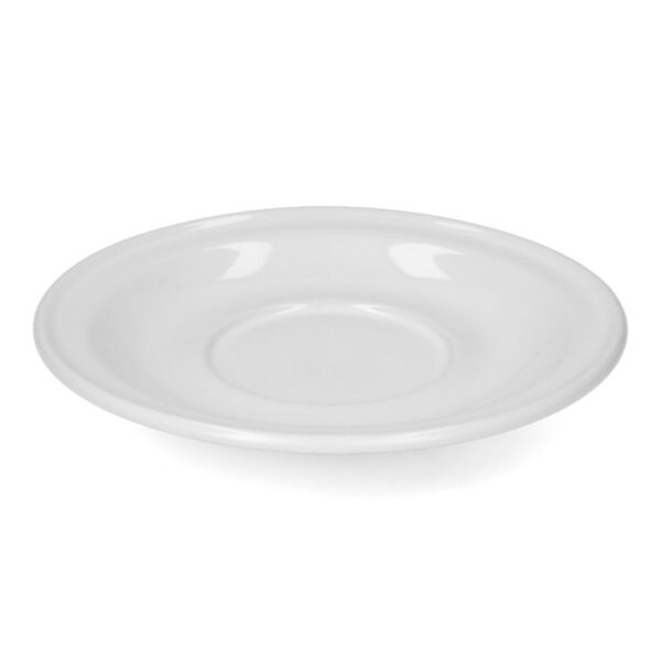 Plato de cerámica para taza Madrileña Santa Anita de 16cm blanco