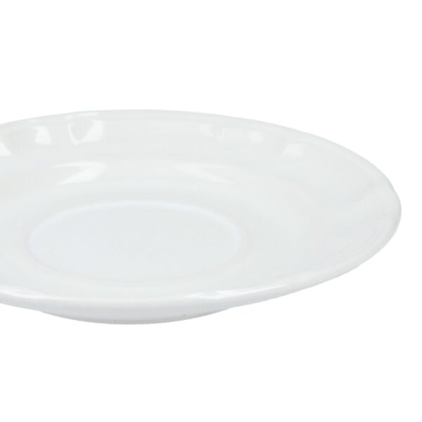 Plato de cerámica para taza Barroco Santa Anita de 16cm blanco - Image 3