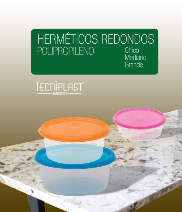 Hermético Redondo 1/2 PP