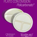 Plato con División Redondo PC