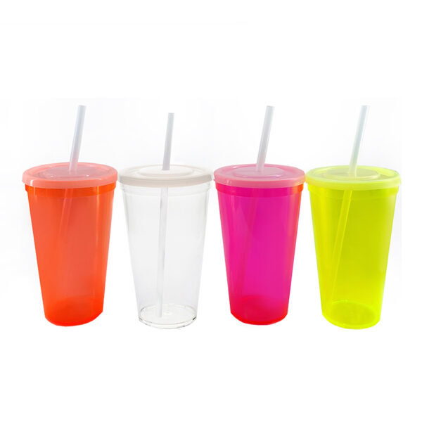 Vaso Maxi Jumbo con Tapa Policarbonato Popote